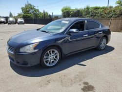 Salvage cars for sale from Copart San Martin, CA: 2010 Nissan Maxima S