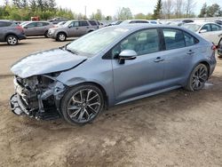Salvage cars for sale from Copart Bowmanville, ON: 2020 Toyota Corolla SE