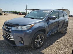 Toyota Highlander salvage cars for sale: 2018 Toyota Highlander LE