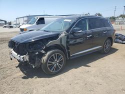 Salvage cars for sale at San Diego, CA auction: 2017 Infiniti QX60