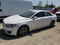 Salvage cars for sale at Lansing, MI auction: 2017 Lincoln MKZ Select