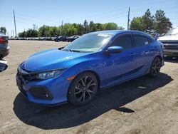 Salvage cars for sale at Brighton, CO auction: 2018 Honda Civic Sport