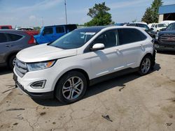 Salvage cars for sale at Woodhaven, MI auction: 2016 Ford Edge Titanium