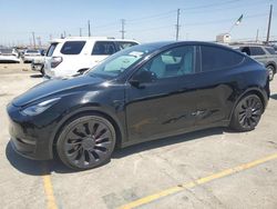 Salvage cars for sale at Los Angeles, CA auction: 2022 Tesla Model Y