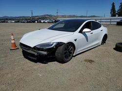 Salvage cars for sale from Copart Vallejo, CA: 2021 Tesla Model S