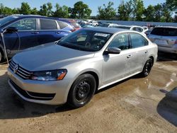 Volkswagen Passat s salvage cars for sale: 2013 Volkswagen Passat S