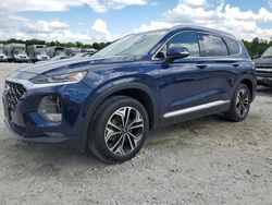 Salvage cars for sale at Ellenwood, GA auction: 2019 Hyundai Santa FE Limited