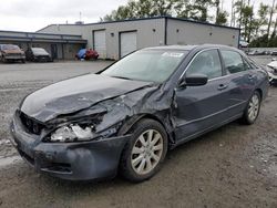 Salvage cars for sale from Copart Arlington, WA: 2007 Honda Accord EX