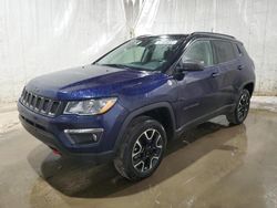 Salvage cars for sale at Central Square, NY auction: 2021 Jeep Compass Trailhawk