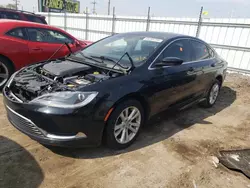 Salvage cars for sale at Dyer, IN auction: 2016 Chrysler 200 Limited