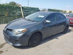 Salvage cars for sale at Orlando, FL auction: 2014 Toyota Corolla L