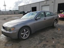 Salvage cars for sale at Jacksonville, FL auction: 2004 BMW 745 LI