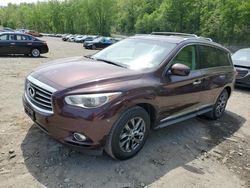 Salvage cars for sale from Copart Marlboro, NY: 2013 Infiniti JX35