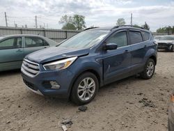 Salvage cars for sale at Lansing, MI auction: 2018 Ford Escape SE