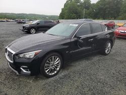 Salvage cars for sale from Copart Concord, NC: 2019 Infiniti Q50 Luxe
