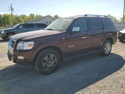 Salvage cars for sale at York Haven, PA auction: 2007 Ford Explorer Limited