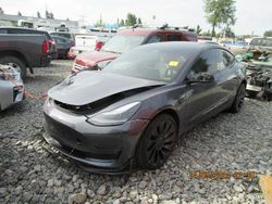 Salvage cars for sale at Rocky View County, AB auction: 2023 Tesla Model 3