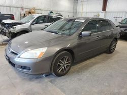 Salvage cars for sale from Copart Milwaukee, WI: 2006 Honda Accord EX