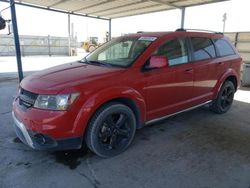 Salvage cars for sale from Copart Anthony, TX: 2018 Dodge Journey Crossroad