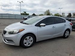 KIA salvage cars for sale: 2016 KIA Forte LX