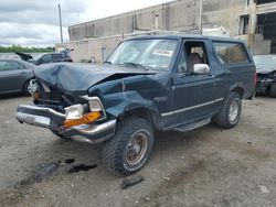 Salvage cars for sale at Fredericksburg, VA auction: 1995 Ford Bronco U100