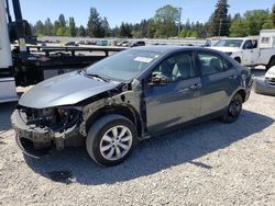 Salvage cars for sale from Copart Graham, WA: 2016 Toyota Corolla L