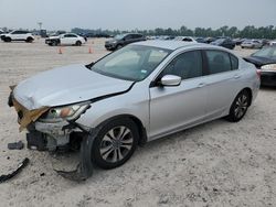 Salvage cars for sale at Houston, TX auction: 2014 Honda Accord LX