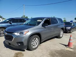 Salvage cars for sale at Pekin, IL auction: 2018 Chevrolet Traverse LS