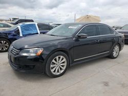 Salvage cars for sale at Grand Prairie, TX auction: 2012 Volkswagen Passat SEL