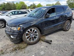 Jeep Grand Cherokee Overland salvage cars for sale: 2017 Jeep Grand Cherokee Overland