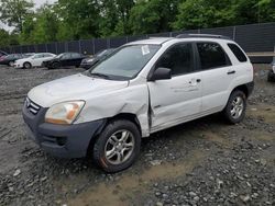 Salvage cars for sale at Waldorf, MD auction: 2006 KIA New Sportage