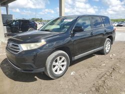 Salvage cars for sale at West Palm Beach, FL auction: 2012 Toyota Highlander Base