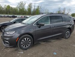 Salvage cars for sale at Leroy, NY auction: 2022 Chrysler Pacifica Hybrid Touring L