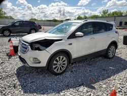 Salvage cars for sale at Barberton, OH auction: 2017 Ford Escape Titanium