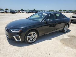 Salvage cars for sale at San Antonio, TX auction: 2020 Audi A4 Premium