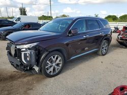 Salvage cars for sale from Copart Miami, FL: 2021 Hyundai Palisade SEL