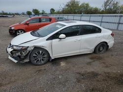Salvage cars for sale from Copart London, ON: 2013 Honda Civic LX