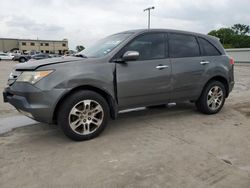 Salvage cars for sale at Wilmer, TX auction: 2007 Acura MDX Technology