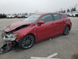 Salvage cars for sale from Copart Rancho Cucamonga, CA: 2013 Lexus CT 200