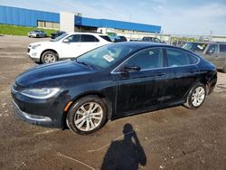 Salvage cars for sale at Woodhaven, MI auction: 2015 Chrysler 200 Limited