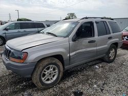 Salvage cars for sale at Franklin, WI auction: 2002 Jeep Grand Cherokee Laredo