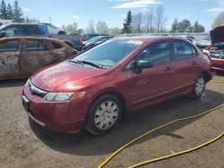 Vehiculos salvage en venta de Copart Ontario Auction, ON: 2007 Honda Civic DX