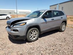 Jeep Cherokee Sport salvage cars for sale: 2017 Jeep Cherokee Sport