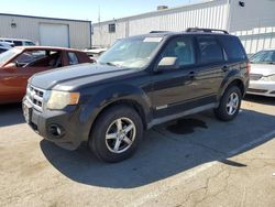 Salvage cars for sale from Copart Vallejo, CA: 2008 Ford Escape XLT