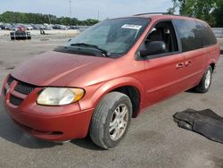 Salvage cars for sale at Dunn, NC auction: 2002 Dodge Grand Caravan EX