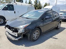 Salvage cars for sale from Copart Rancho Cucamonga, CA: 2018 Toyota Prius