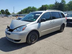 Salvage cars for sale from Copart Moraine, OH: 2004 Toyota Sienna CE