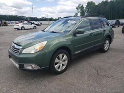 Salvage cars for sale at Dunn, NC auction: 2011 Subaru Outback 2.5I Limited