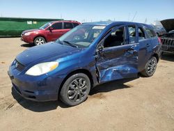 Salvage cars for sale from Copart Brighton, CO: 2003 Toyota Corolla Matrix XR