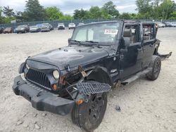 Jeep Wrangler Sahara salvage cars for sale: 2007 Jeep Wrangler Sahara